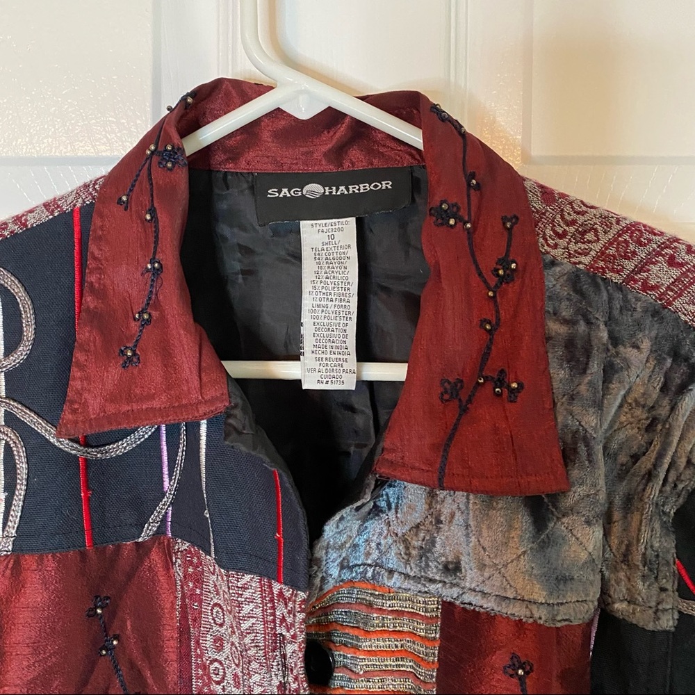 Abstract Pattern Block Button Down Top - image 2